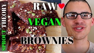 HEALTHY VEGAN RAW Gluten Free BROWNIES CHOCOLATE [upl. by Villiers]