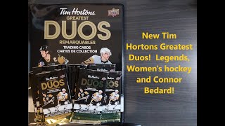 New 2024 Tim Hortons Greatest Duos hockey cards 20 packs Legends and Connor Bedard [upl. by Assirac]