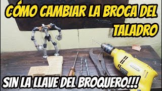 ¿Cómo cambiar la broca del taladro sin broquero [upl. by Ahsilac]