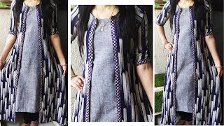 DIY Long Jacket Cutting and Stitching  Designer Long Jacket Cutting and Stitching [upl. by Etnoid]