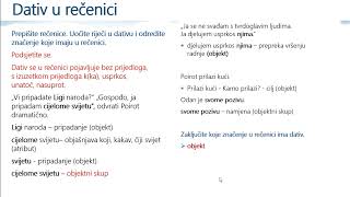 Hrvatski jezik 7 razred OŠ  Značenje i služba padeža u rečenici [upl. by Eineg]