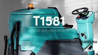 Tennant T1581 Ride On Scrubber From PowerVac [upl. by Nnaira]