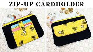 DIY Cardholder Wallet  Free Sewing Pattern [upl. by Anhavas157]