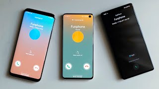 Samsung Galaxy S8 vs Google Pixel 6 vs Samsung Galaxy S10 icnoming call [upl. by Lothario]