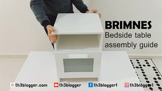 IKEA BRIMNES bedside table assembly guide [upl. by Rhiamon331]