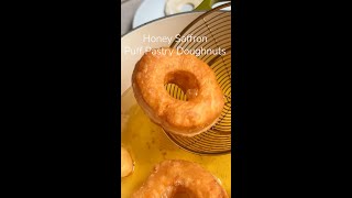 Honey Saffron Puff Pastry Doughnuts [upl. by Dnomsaj519]