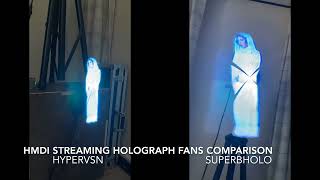 Hypervsn vs Superbholo hologram fan comparison [upl. by Sirrad662]