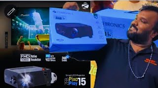 Zebronics pixa play 15 Projector unboxing and full review projectors android [upl. by Arnon622]