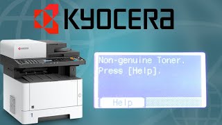 non genuine toner error kyocera  kyocera m2040dn  reset error [upl. by Madid]