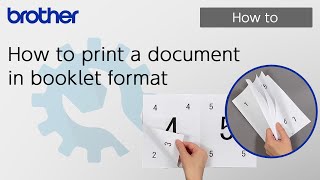 How to print a document in booklet format Brother Global Support [upl. by Rigdon]