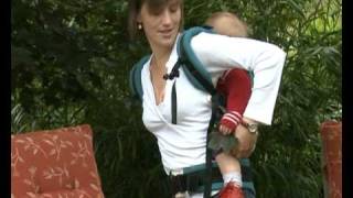 How to Use the Manduca Baby Carrier in Back Carry Position [upl. by Rushing]