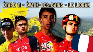 TOUR DE FRANCE 2024  Étape 11  EvauxlesBains  Le Lioran [upl. by Eelrahs]