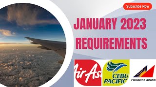 JANUARY 2023 TRAVEL REQUIREMENTS FOR DOMESTIC AND INTERNATIONAL [upl. by Nonnerb44]