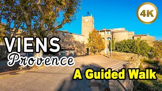 Viens FRANCE 🇫🇷 A Guided Walk 🤩 Historic Place in Provence 4k [upl. by Aidyn]