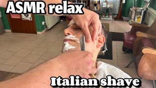 ASMR RELAX 💆🏻‍♂️italian SHAVE 🇮🇹🪒 [upl. by Templas961]