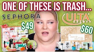 Sephora vs Ulta Beauty Advent Calendars WARNING Before You Buy spoilers [upl. by Kubiak]