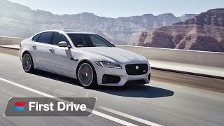 2015 Jaguar XF first drive review [upl. by Essilrahc]