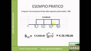 MATEMATICA FINANZIARIA LEZIONE 7 [upl. by Oinotnanauj]