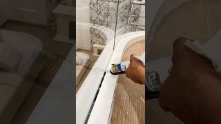 Glass Balustrade InstallationHow to Seal the Gap construction tips builder interiordesign [upl. by Amled430]