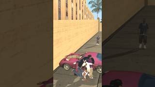 Ballas attack on CJ in gta san Andreas gta sanandreas police ballas shorts gaming [upl. by Nattirb]