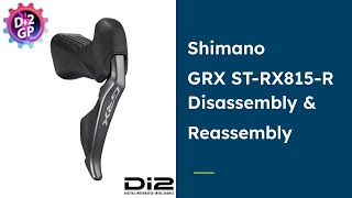 Shimano GRX STRX815R Disassembly amp Reassembly Instructions [upl. by Assilen]