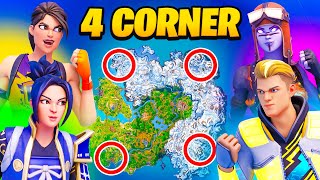 The Fortnite 4 Corner Challenge Chapter 5 [upl. by Niko]