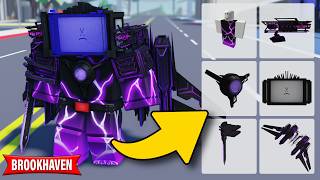 How to Become TITAN TVMAN  Cyber Purple Edition 20 in Roblox Brookhaven [upl. by Aleicarg]