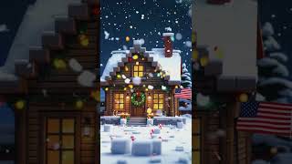 🎄✨ Christmas Wonderland American Neighborhood Edition minecraft christmas shorts [upl. by Eimrej]