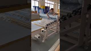 semi auto mattress compressing sealing machine semi rolling economic solutions for mattress packing [upl. by Brenner216]