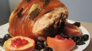 How to Make a Danish Pork Roast with Crackling for Christmas Flæskesteg med svær God Jul ♥ [upl. by Weissberg]