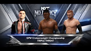 Cruiserweight Championship Triple Threat Match GPW No Mercy 2024 [upl. by Lovett]