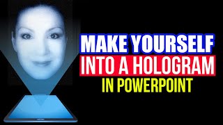 How to Make a 3D Hologram Video of Yourself in PowerPoint [upl. by Sawyere548]