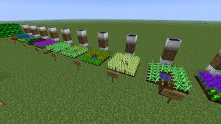 Minecraft IC2 IndustrialCraft Agriculture Crop Guide ep 3 Cropnalyzer Harvesting Seeds [upl. by Wilen]