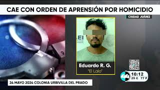 Cae con orden de aprension por homicidio [upl. by Notreve]