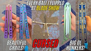 EVERY BALISONG I FLIPPED AT BLADE SHOW 2024 VERTICAL VIDEO [upl. by Vonny129]