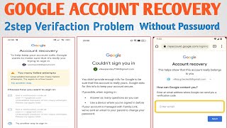 gmail account recovery same email otp problem gmail account recovery without phone number account [upl. by Jarin590]