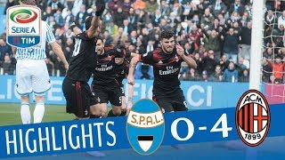 SPAL  Milan 04  Highlights  Giornata 24  Serie A TIM 201718 [upl. by Gnol78]