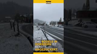 Erster Schnee des Jahres am Bödele [upl. by Musihc]