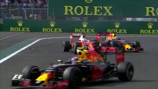 Vettel Verstappen And Ricciardo Battle In Mexico  Mexican Grand Prix 2016 [upl. by Latoye]