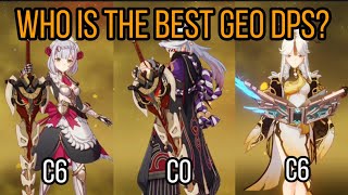 Itto C0 vs Noelle C6 vs Ningguang C6 Comparison  Genshin Impact [upl. by Arondell452]