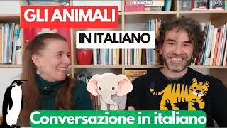 GLI ANIMALI IN ITALIANO Real Italian ConversationIMPARA LITALIANO sub ITA [upl. by Adamsun192]