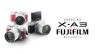 Fuji Guys  FUJIFILM XA3  Unboxing and Getting Started [upl. by Lazes]