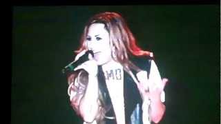 Demi Lovato  Moves Like Jagger Live  030212 Messes up Lyrics [upl. by Puttergill]