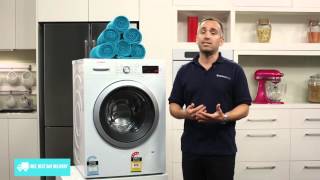 Bosch WAW28460AU 8kg Front Loading Washing Machine reviewed by product expert  Appliances Online [upl. by Etnoval]