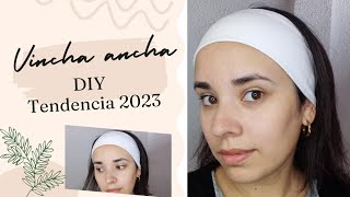 Como hacer Vincha diadema de tela elastizada simple DIY tendencia [upl. by Dollie]