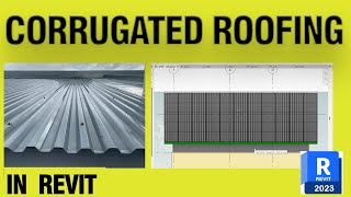 Corrugated Gable Roofing  Tutorial Revit 2023 [upl. by Bevon]