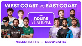 Nounsvitational 2024 West Coast VS East Coast Crew Battle  SSBM Melee [upl. by Cahilly]