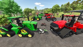 Farmers Battle with Tractors and Trucks  Farming Simulator 25 [upl. by Balf]