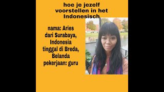 Indonesisch leren Hoe je jezelf voorstellen in het Indonesisch [upl. by Lotsirk]