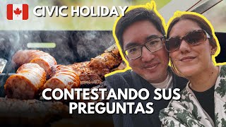 CIVIC HOLIDAY en Canadá y Contestando a sus Preguntas [upl. by Adnilrev]